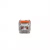 WAGO 221-2401 Inline spojovacia svorka, 2-vodičová, 0,2-4 mm², 600 ks, transparentná/oranžová