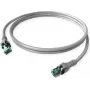ZVK GMBH DualBoot Cat.6A S/FTP Push-Pull Patch kábel, sivý, 7,5 m