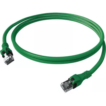 EasyLan DualBoot Push Patch Cable Cat.6A S/FTP zelený 7,5 m