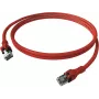 EasyLan saCon DualBoot Patch kábel S/FTP červený 1,0m Cat.6A