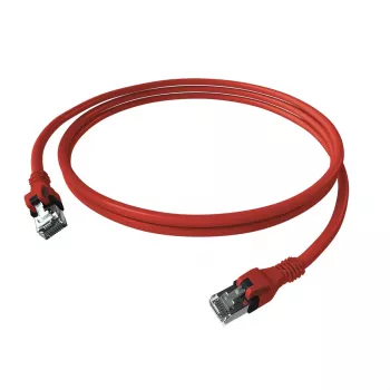 EasyLan saCon DualBoot Patch kábel S/FTP červený 5,00m Cat.6A