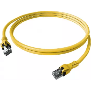 EasyLan saCon DualBoot patch kábel Cat.6A S/FTP žltý 7,5 m