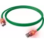 EasyLan DualBoot LED patch kábel RJ45 S/FTP Cat.6A (Class EA) so saCon konektorom - LSOH - zelený - 7,5 m