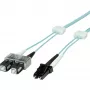 EasyLan optický patch kábel SC Duplex na LC Duplex Multimode OM3 2m aqua