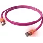 EasyLan saCon DualBoot LED patch kábel S/FTP fialový 5,0 m Cat.6a