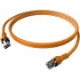 EasyLan saCon DualBoot Patch kábel S/FTP Cat.6A oranžový 1,0 m