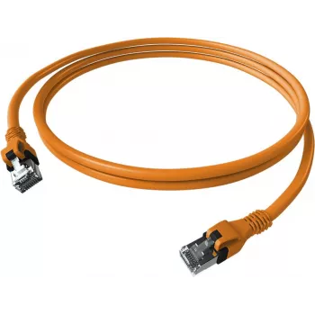 EasyLan saCon DualBoot Patch kábel S/FTP oranžová 3,00m Cat.6A