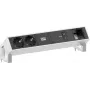 Bachmann DESK2 stolový napájací modul 2x CEE7/3 1x USB-C 100W 1x CM 0,2m ušľachtilá oceľ