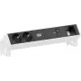Bachmann DESK2 2x CEE 7/3 1x USB-C 100W 1x Custom Module 1m RAL 9010 čisto biela stolový napájací a dátový modul