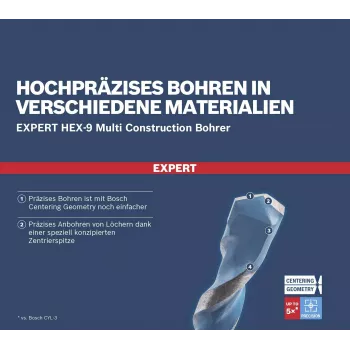 BOSCH EXPERT HEX-9 Multi Construction univerzálna sada vrtákov 8-dielna (2608901455)