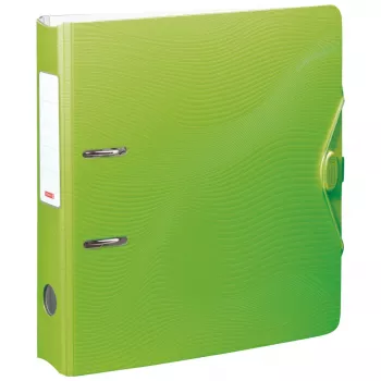 BRUNNEN WAVE zakladač s pákovým mechanizmom kiwi zelený plast 7 cm DIN A4