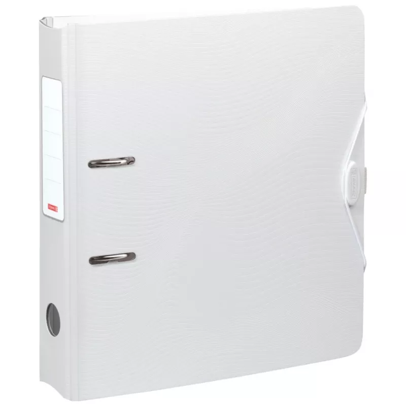 BRUNNEN WAVE zakladač s pákovým mechanizmom biely plast 7,0 cm DIN A4