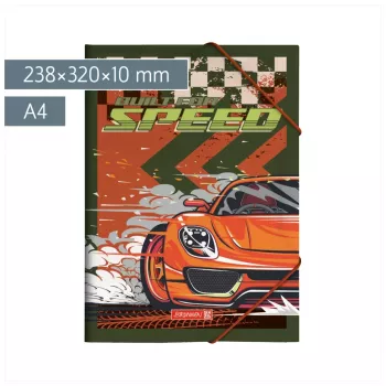 BRUNNEN Fast Wheels dokumentová mapa A4 červená/zelená