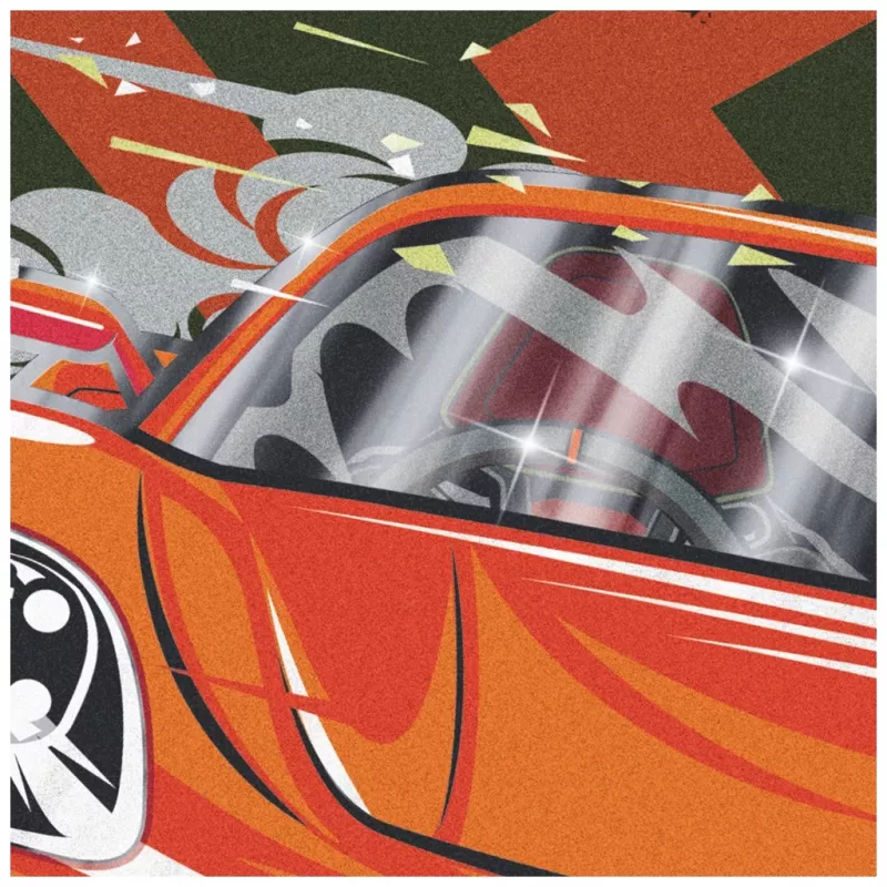 BRUNNEN Fast Wheels dokumentová mapa A4 červená/zelená