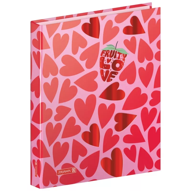 Brunnen Fruity Love krúžkový zakladač, ružový