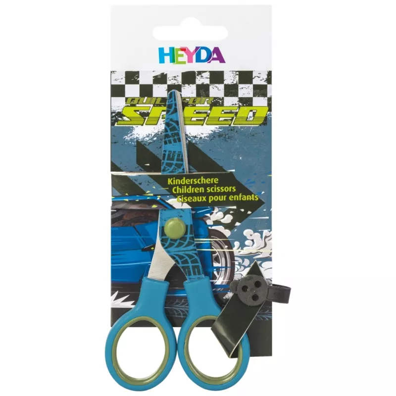 BRUNNEN Fast Wheels detské nožnice modré/zelené 13,0 cm