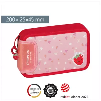 BRUNNEN plnený peračník s'maepp Fruity Love ružový/červený 16-dielny, 20,0 x 4,5 cm (1049120522)