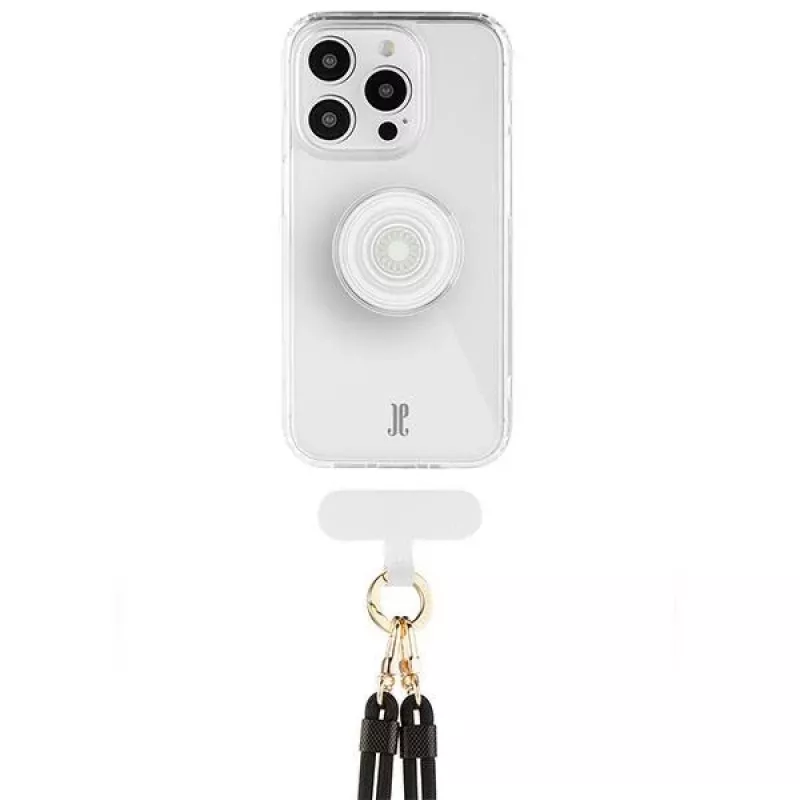 Just Elegance 3-in-1 PopGrip puzdro pre Apple iPhone 15 Pro 6,1 inch transparentná priehľadná