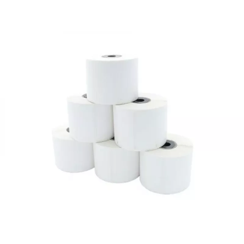 ARTDEV kotúč termo etikiet priama tlač 56x25mm D79mm dutinka 12/25 1000 etikiet/kotúč