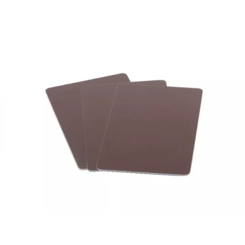 ARTDEV plastová karta - 86 x 54 mm 30 mil 0,76 mm prázdna - hnedá