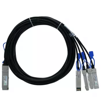 BlueOptics Ruckus 100G-QSFP-4SFP-P-0101 kompatibilný BlueLAN QSFP28 DAC breakout kábel, 1m