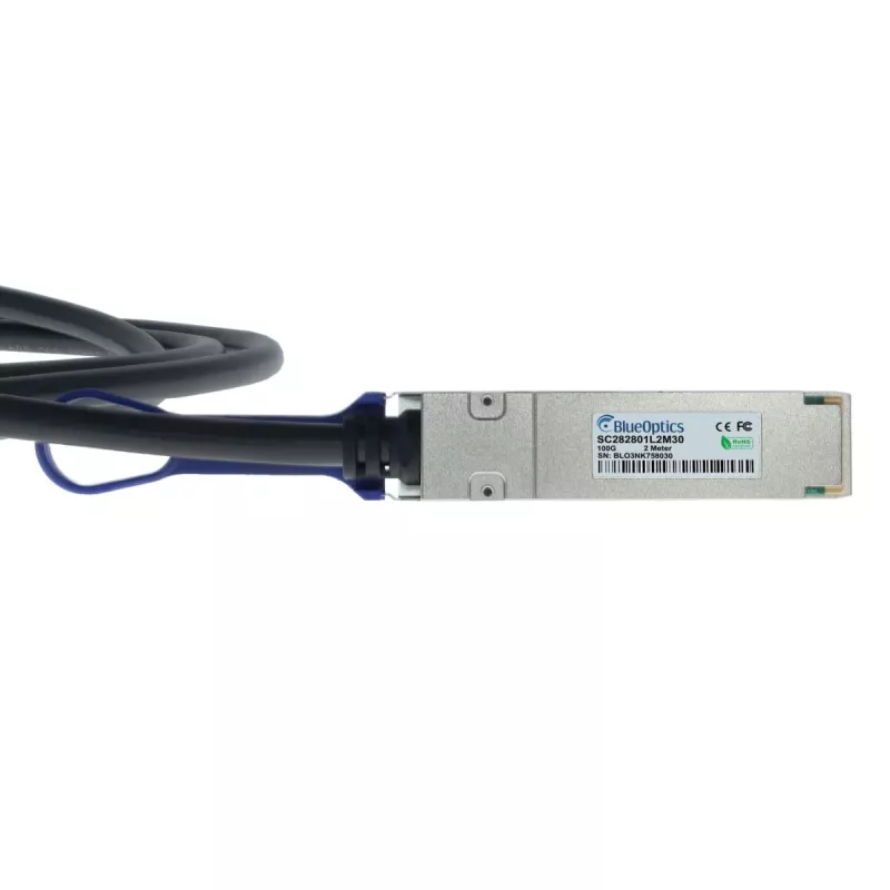 BlueOptics Ruckus kompatibilný 100G QSFP28 pasívny Direct Attach Copper kábel 3m (26 AWG) - BlueLAN DAC