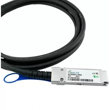 BlueOptics kompatibilný Palo Alto Networks PAN-QSFP28-DAC-3M BlueLAN SC282801L3M26 QSFP28 Direct Attach kábel, 100GBASE-CR4, InfiniBand EDR, 26AWG, 3 metre (PAN-QSFP28-DAC-3M-BL)