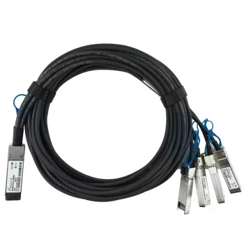 BlueOptics NVIDIA 980-9I48B-00C002 BlueLAN pasívny 100GBASE-CR4 QSFP28 na 4x25GBASE-CR SFP28 Direct Attach Breakout kábel, 2m