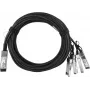 BlueOptics Dell 470-AAGD BlueLAN pasívny 40GBASE-CR4 QSFP na 4x10GBASE-CR SFP+ Direct Attach breakout kábel, 1 m