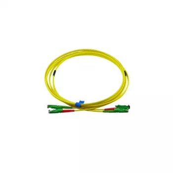 BlueOptics Duplex optický patch kábel, E2000-APC/E2000-APC, Singlemode OS2, 5m, zelený, LSZH