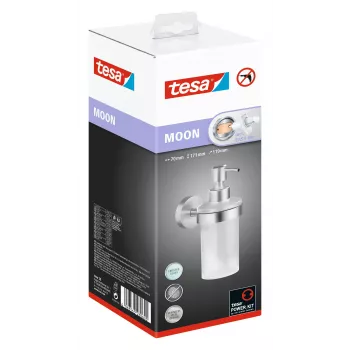 Tesa MOON dávkovač mydla 200 ml vzhľad ušľachtilej ocele sklo