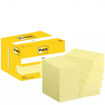 3M Post-it Original samolepiace lístky 76 x 51 mm kanárik žltá 12 blokov