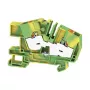 Weidmüller AITB 6 BB 2C PE ochranný vodič radová svorka, PUSH IN, 6 mm², 41 A, 800 V, zelená/žltá