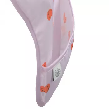 Lassig nepremokavá súprava podbradníkov 6m+ Happy Rascals Heart Lavender