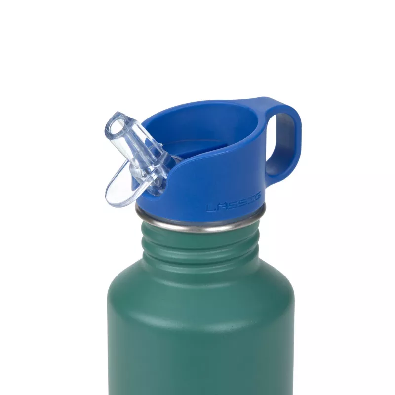 Lassig nerezová fľaša s výlevkou a rukoväťou 500 ml Little Gang Rainbow Green