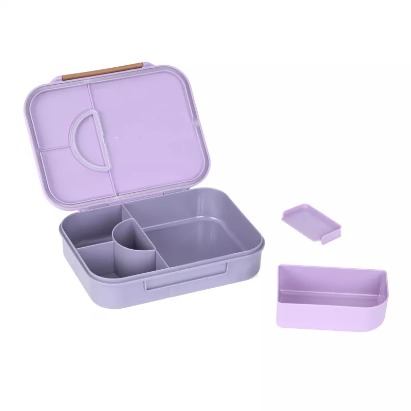 Lassig Bento 12100157012 Little Gang Heart Purple desiatový box