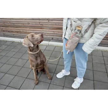 PALOPA 2 v 1 držiak na fľašu a vrecko na maškrty Boudi Taupe
