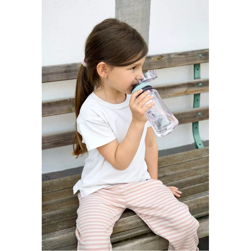 Lassig Fľaša Tritan na pitie 420 ml Tiny Outdoor Rainbow
