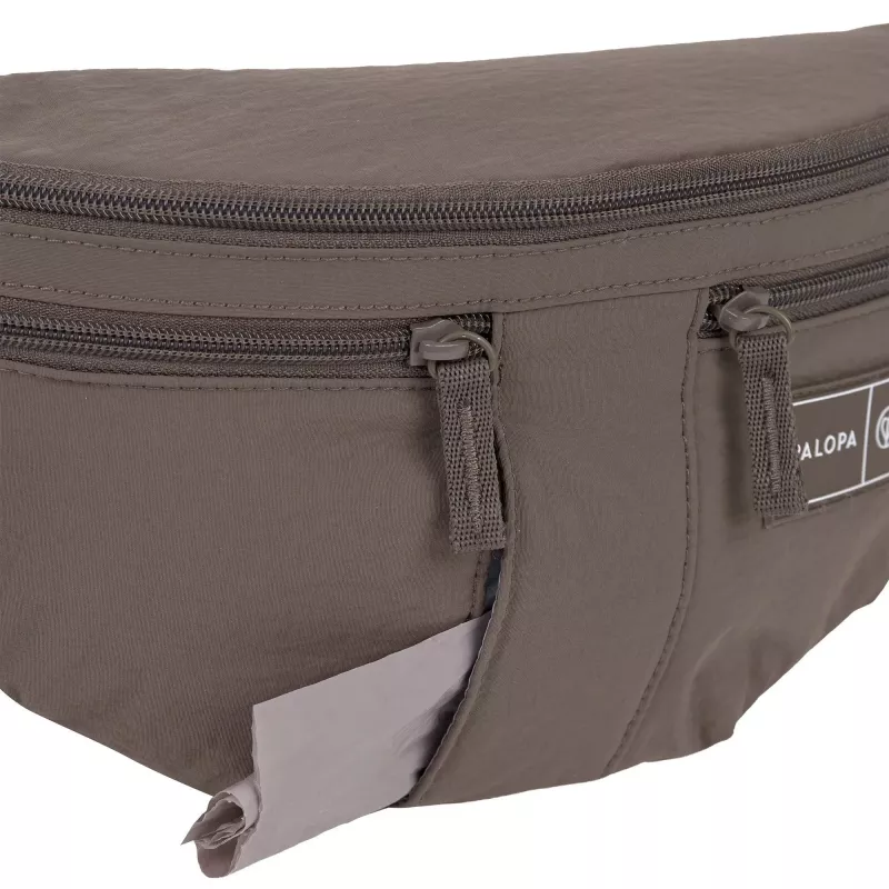 PALOPA Emma vrecko na pamlsky pre psov bedrová taška Crinkled Nylon Chocolate