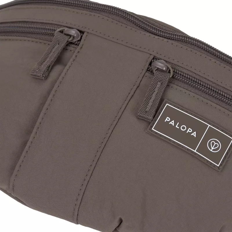PALOPA Emma vrecko na pamlsky pre psov bedrová taška Crinkled Nylon Chocolate
