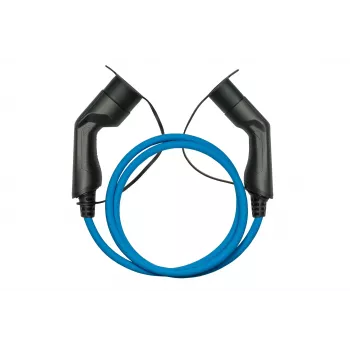 kabelmeister® EV nabíjací kábel Mode 3, Type 2 konektor samec na konektor samica, 3-fázový, 16 A, 11 kW, modrý, 5 m