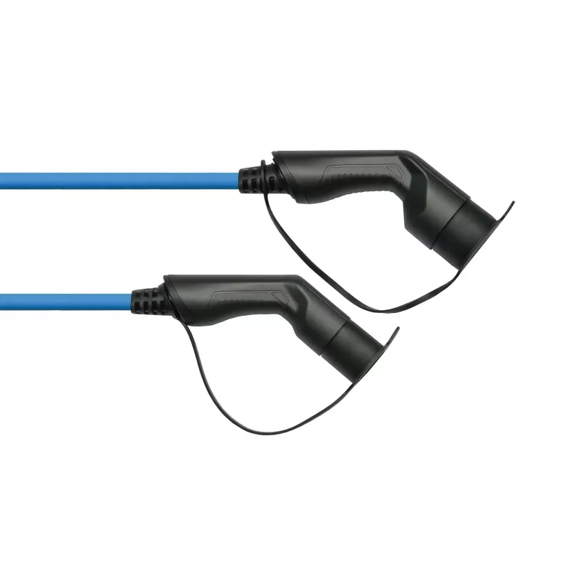 kabelmeister® EV nabíjací kábel Mode 3, Type 2 konektor samec na konektor samica, 3-fázový, 16 A, 11 kW, modrý, 5 m