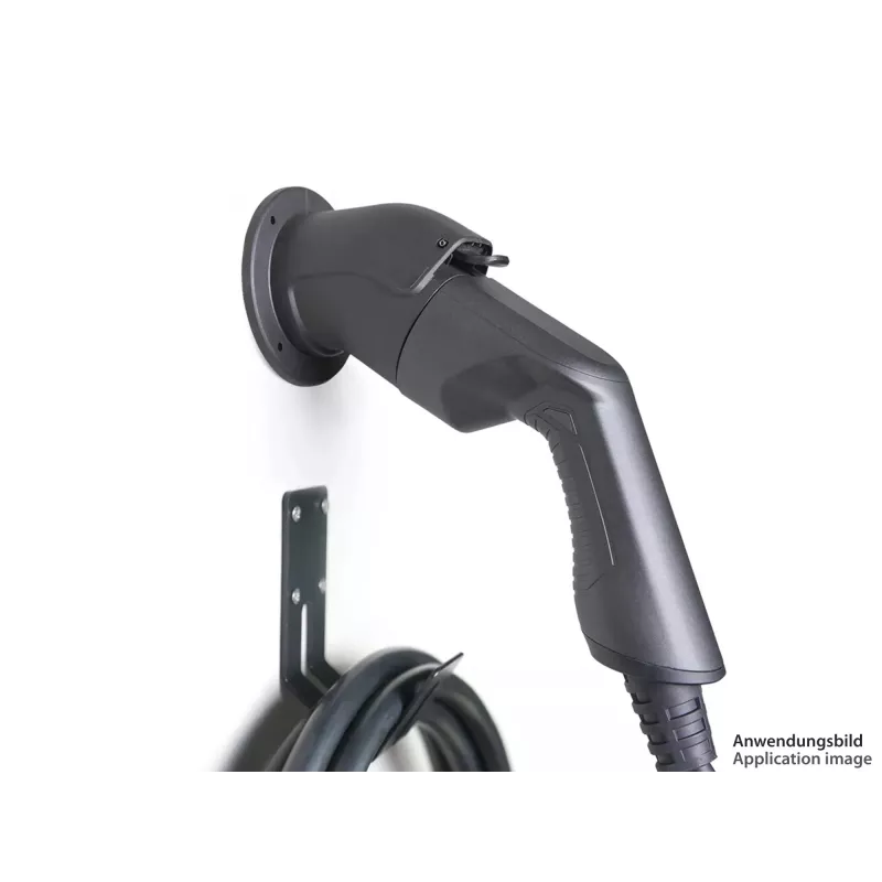 kabelmeister nástenný držiak na Type 2 EV nabíjací kábel - čierny