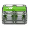 WAGO 221-422 2-vodičový kompaktný spojovací konektor, 0,14-4 mm², transparentná/oranžová