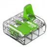 WAGO 221-423 3-vodičový kompaktný konektor, 4 mm², transparentná