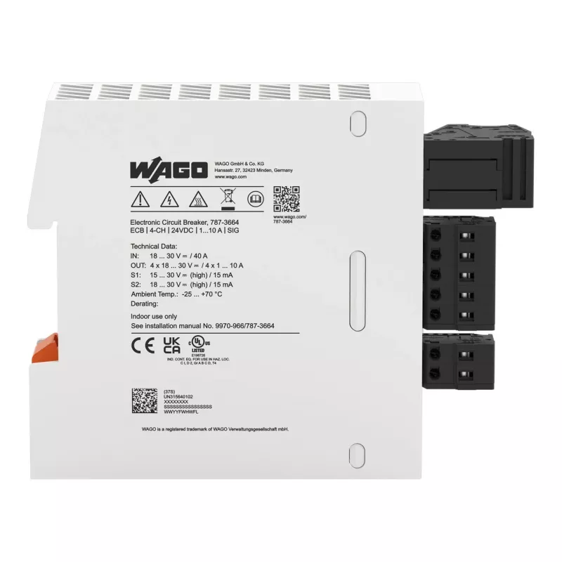 WAGO 787-3664 elektronický istič vedenia 4-kanálový 24 V DC