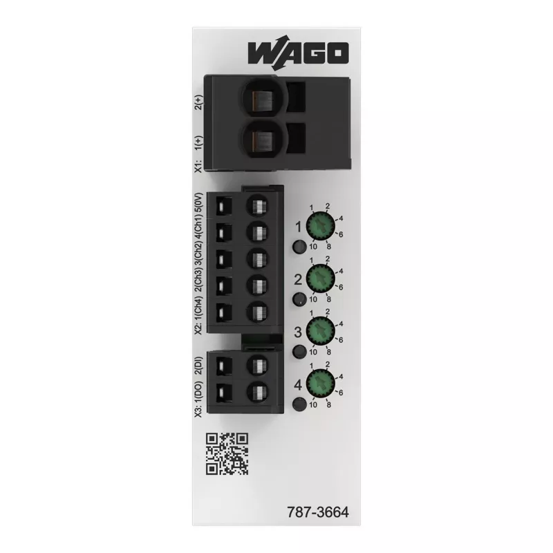 WAGO 787-3664 elektronický istič vedenia 4-kanálový 24 V DC