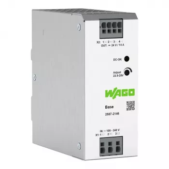 WAGO 2587-2146 primárny spínaný napájací zdroj Basis 1-fázový 24V 10A 240W lišta DIN