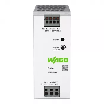 WAGO 2587-2146 primárny spínaný napájací zdroj Basis 1-fázový 24V 10A 240W lišta DIN