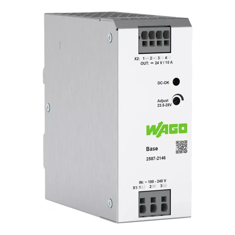 WAGO 2587-2146 primárny spínaný napájací zdroj Basis 1-fázový 24V 10A 240W lišta DIN
